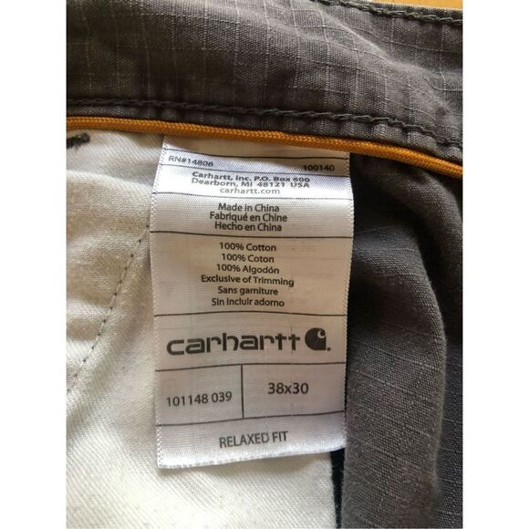 Carhartt Men's Rugged Flex Relaxed Fit Canvas Cargo Work Pant Size 38X 30 - Picture 16 of 16